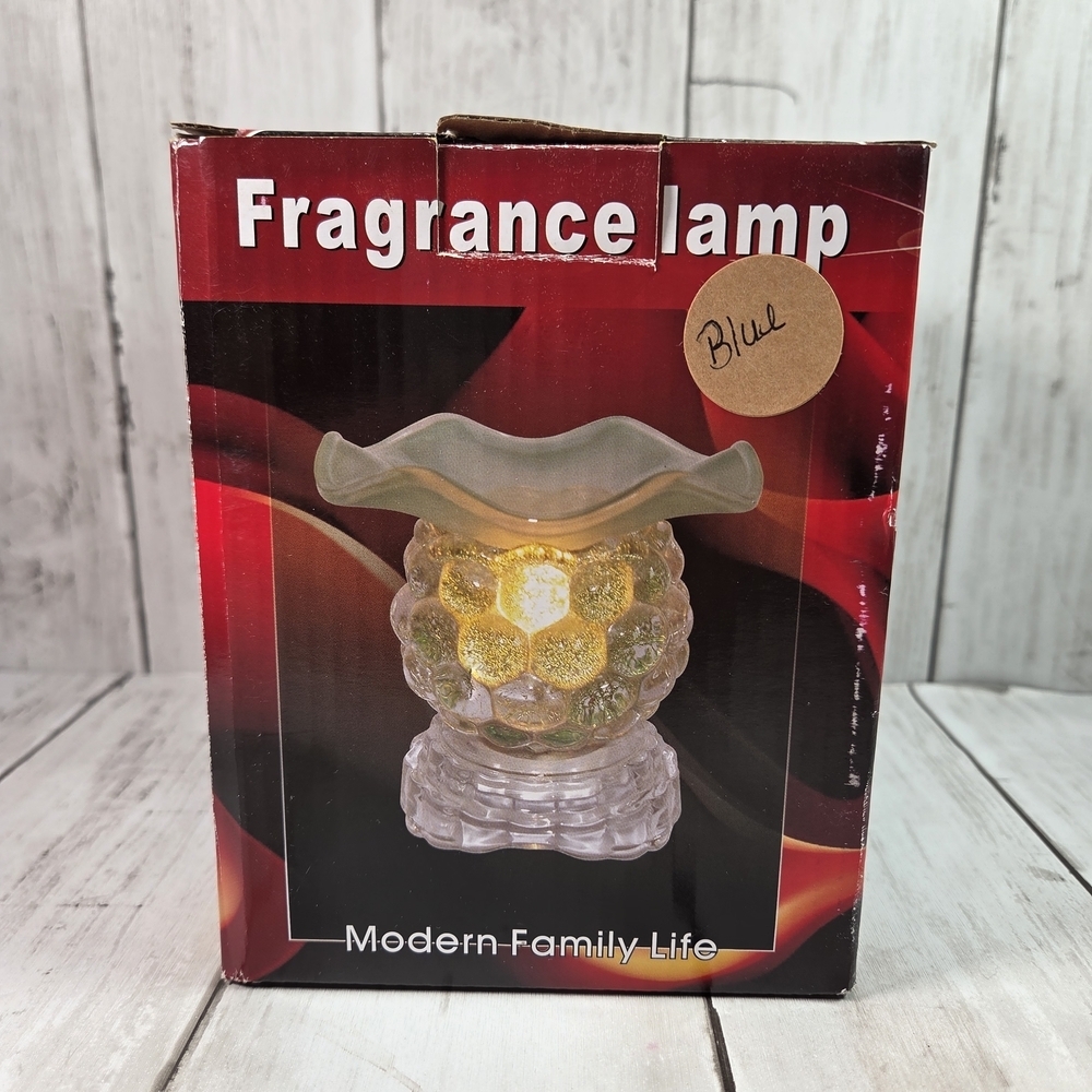 Electric Oil Warmer Dimming Switch Lamp Glass Wax Burner Aroma Fragrance - Picture 7 of 7